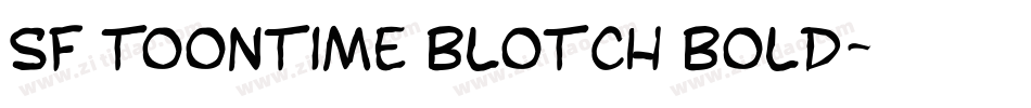 SF Toontime Blotch Bold字体转换